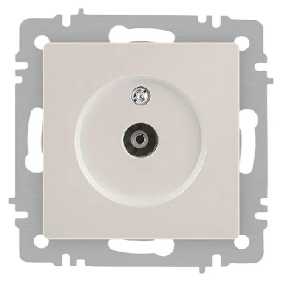 Розетка телевизионная одиночная TV СП Accent 6-301-06 IP20 перламутр. Intro Б0063613
