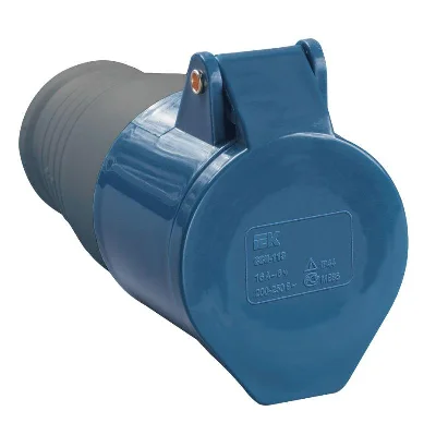 Розетка кабельная 32А 220В 2P+PE ССИ-223 IP44 ИЭК PSR21-032-3