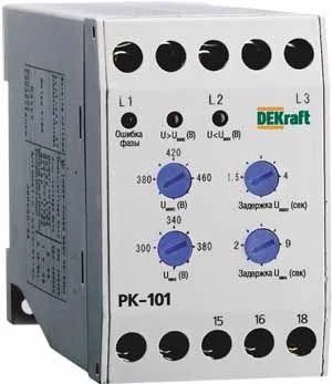 Реле контроля фаз 380В тип01 серии РК-101 SchE 23300DEK