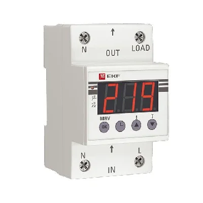 Реле напряжения с дисплеем MRV 40А PROxima EKF MRV-40A