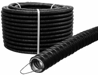 Металлорукав в ПВХ изоляции Р3-ЦПнг 15 черн. (уп.50м) TOKOV ELECTRIC TKE-MR-PVC-15-50-C05