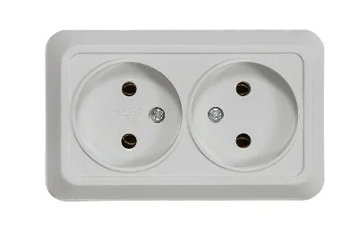 Розетка 2-м ОП Bolleto 7102 16А IP20 бел. ASD / IN HOME 4680005959822