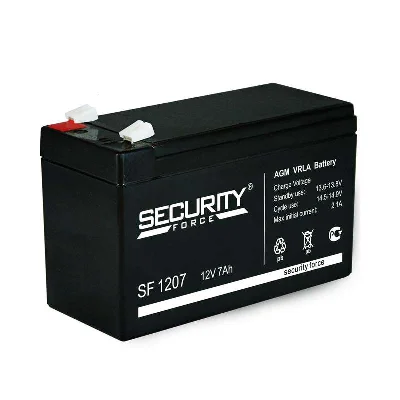 Аккумулятор ОПС 12В 7А.ч SF 1207 Security Force 4614030010005