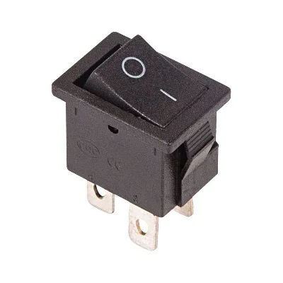 Выключатель клавишный 250В 6А (4с) ON-OFF черн. Mini (RWB-208; SC-768) Rexant 36-2146