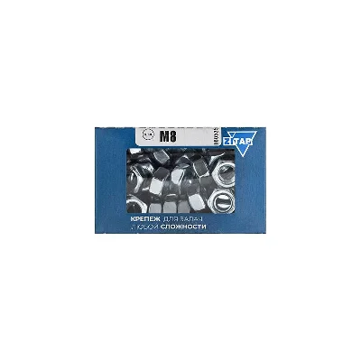 Гайка DIN934 шестигранная М8 оцинк. (уп.100шт) Tech-KREP 105248
