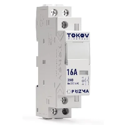 Контактор модульный 18мм 16А 230В АС 2НО PRIZMA TOKOV ELECTRIC TKE-PZ-MC-1-16-230-20