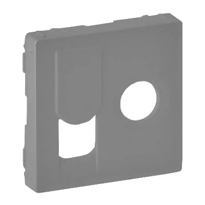 Панель лицевая Valena Life для розетки компьютерной + TV 2-м RJ45 + TV алюм. Leg 754832