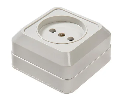 Розетка 1-м ОП Bolleto 7022 16А IP20 бел. ASD / IN HOME 4680005959785