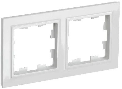 Рамка 2-м BRITE РУ-2-БрБ бел. IEK BR-M22-K01