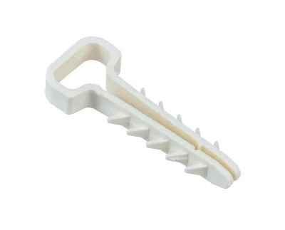 Дюбель-хомут PCD-F 05х08-45-100WH для плоского кабеля PA6.6 (уп.100шт) Jazzway 5054905