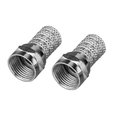 Разъем антенный на кабель штекер F для кабеля RG-6 (уп.2шт) Rexant 06-0004-A2