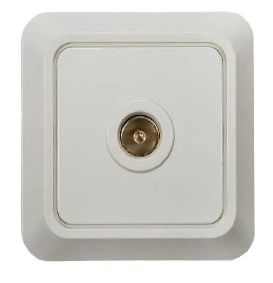Розетка ТВ BOLLETO накл. 7027 бел. ASD / IN HOME 4680005959815